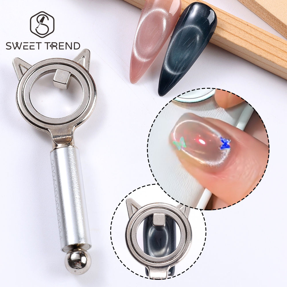 SWEET TREND-1Set Cat Eye Nail Art Magnetic Tool Halo Cat Eye Nails Design with B