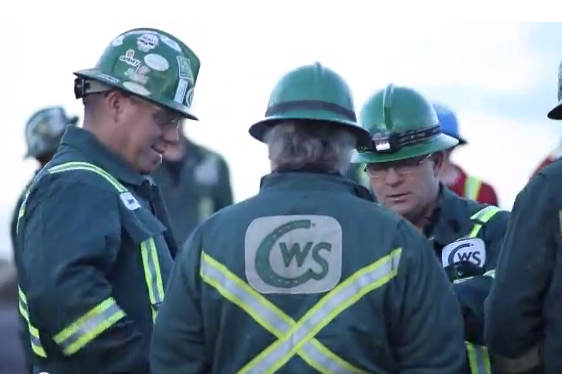 Oil workers