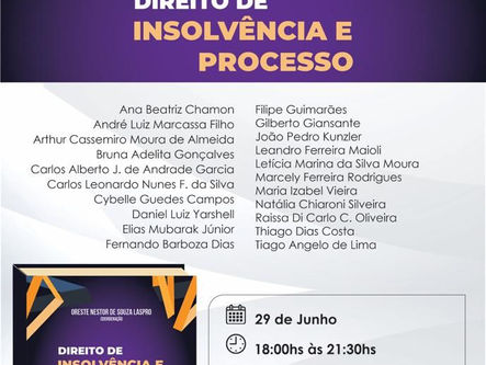 Lançamento da obra “Direito de Insolvência e Processo”, da advogada Raissa di Carlo