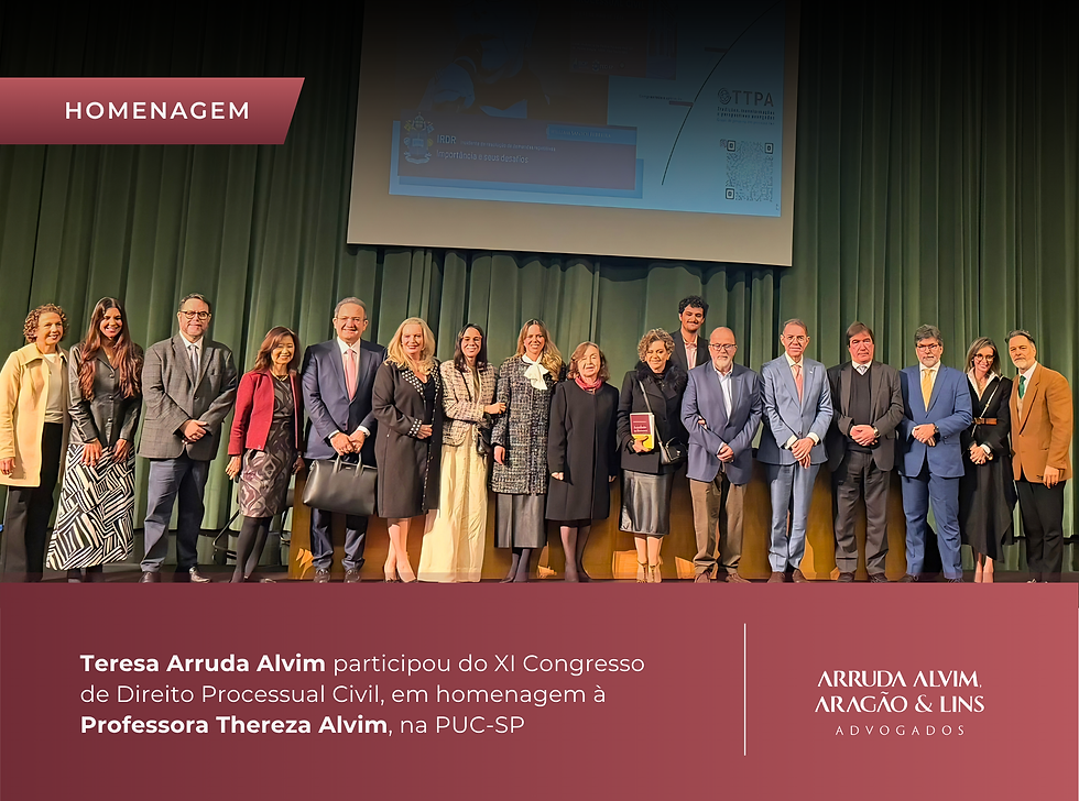 Teresa Arruda Alvim participou do XI Congresso de Direito Processual Civil, na PUC-SP, em homenagem à sua mãe, a Professora Thereza Alvim