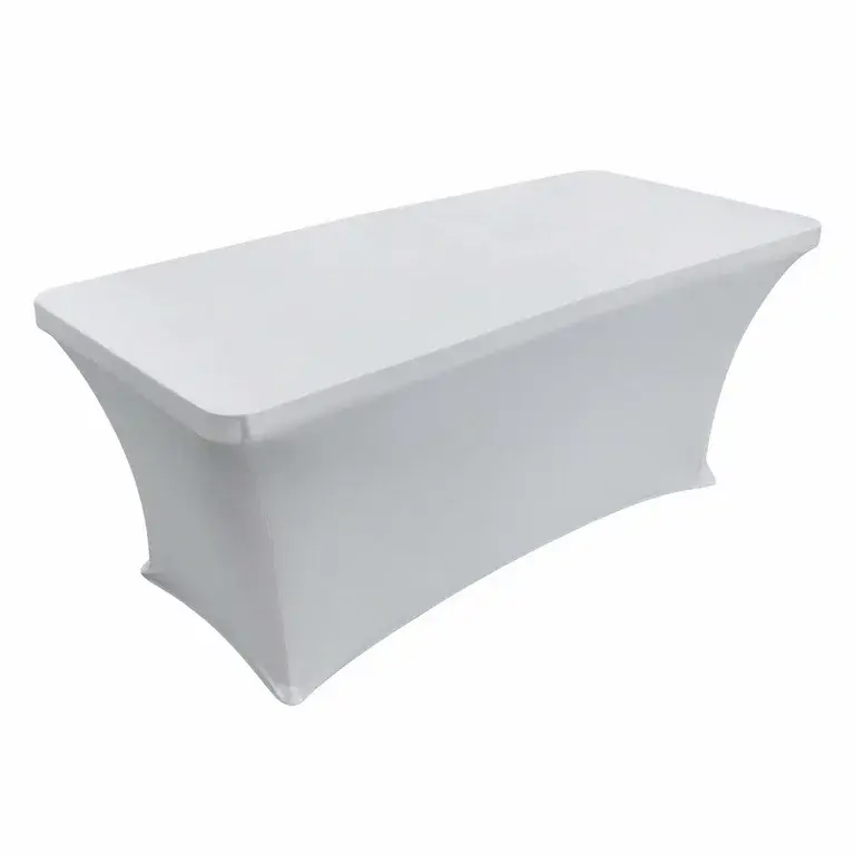 White 6ft Table Spandex