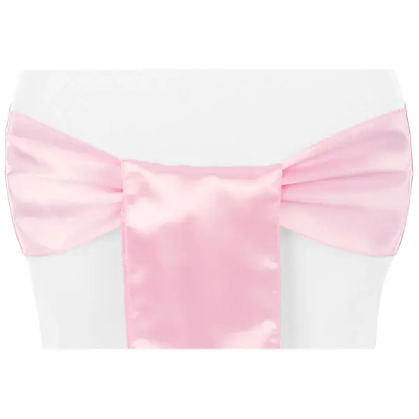 Ice Pink Satin Chair Sash