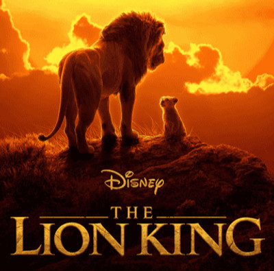 The official Lion King movie poster, representing Chorus Studio’s participation in Disney’s ad campaign with custom vocal work.