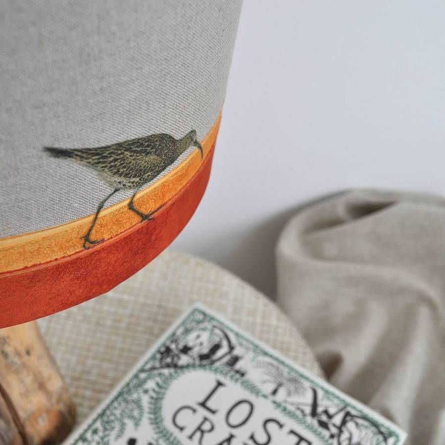 Thumbnail: Curlew on the Shore Linen Lampshade