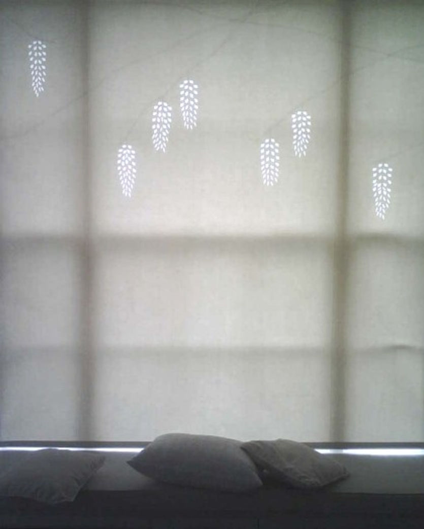 Wisteria blind. Spot the rip...I can't!