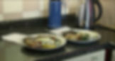 A mock-up of the 'human meat and veggies' dinner left by Knight for two of Price's kids