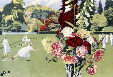 Ivy Smith - Plas Newydd June - Original Large Linocut