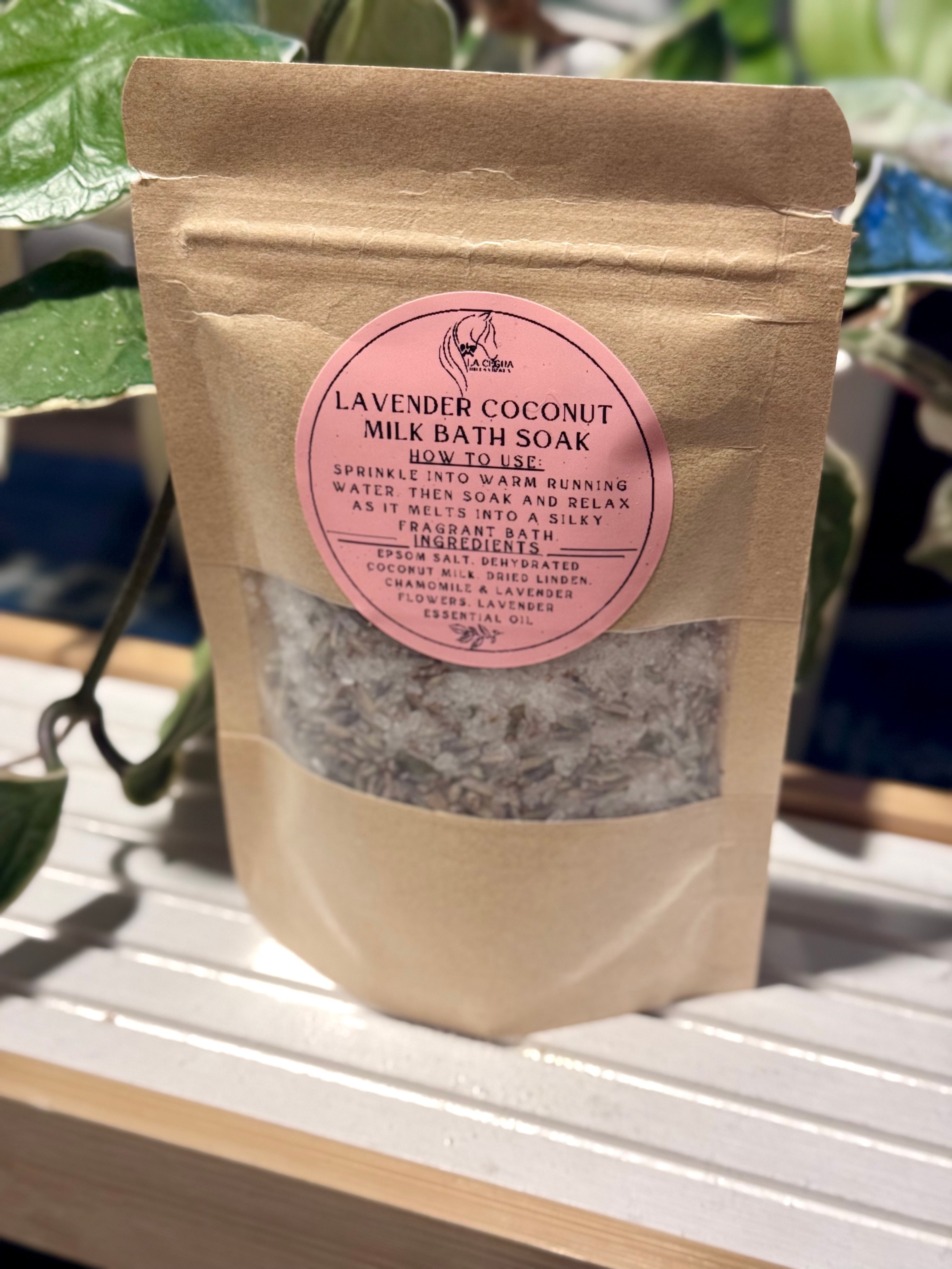 Botanical Coconut Milk Bath Soaks - Lavender & Rose