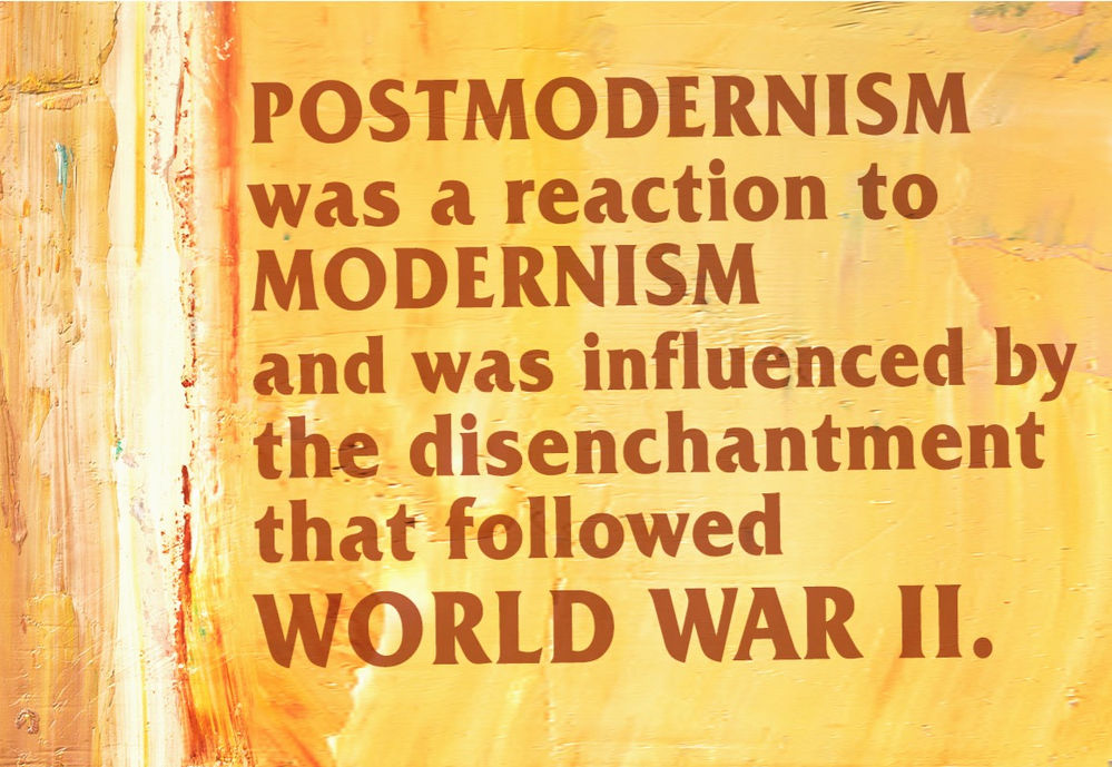 The PostModern age in English Literature; An Overview.