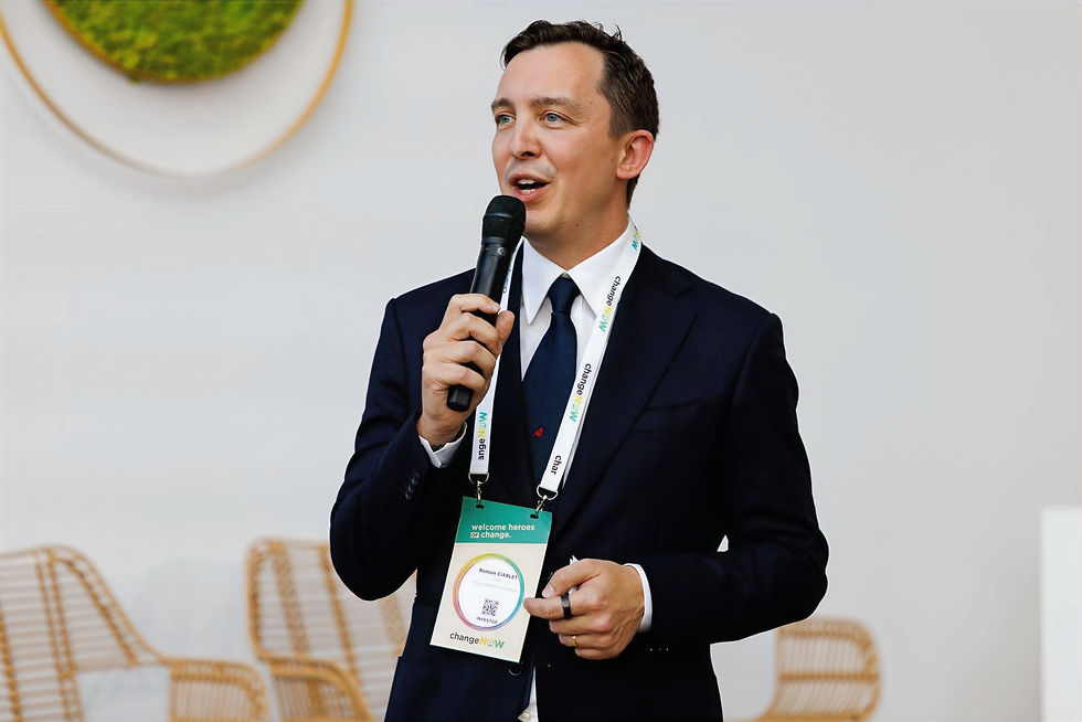 Photo: Romain Ciarlet, Vice Chairman and CEO of the Prince Albert II of Monaco Foundation at ChangeNOW (Grand Palais, Paris, 30-31 mars et 1 avril 2026) © Michaël Alesi Palais Princier