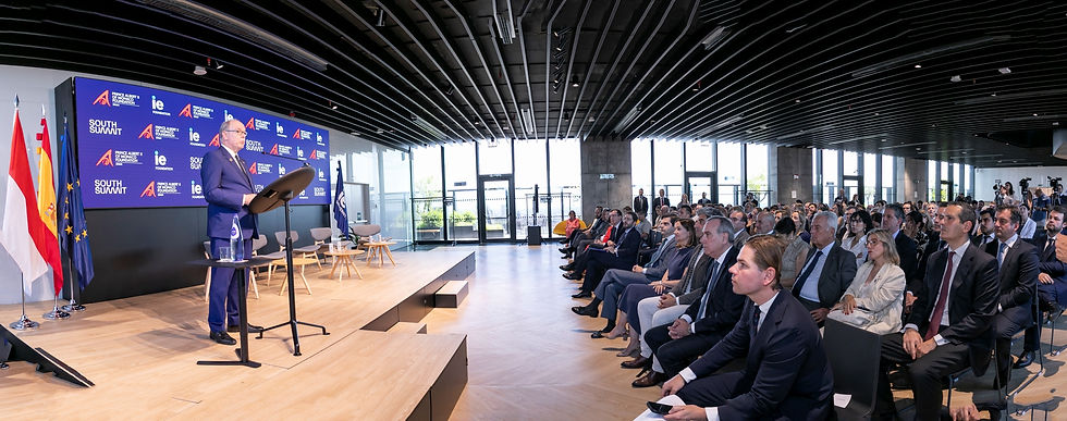 Photo: Keynote speech by H.S.H. Prince Albert II of Monaco to the distinguished audience of the Prince Albert II of Monaco Scholarships for Sustainability (IE University, Madrid 2nd June 2026) © Michael Alesi Palais Princier ©Julia Robles