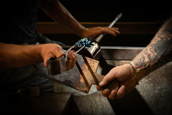 Glass Making at Isle of Wight Studio Glass