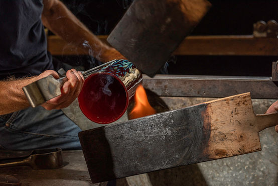 Glass Making at Isle of Wight Studio Glass