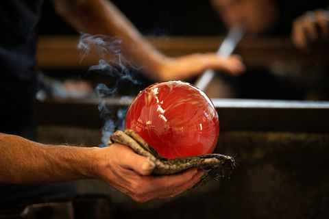 Glass Making at Isle of Wight Studio Glass