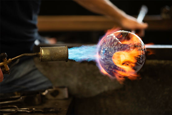 Glass Making at Isle of Wight Studio Glass