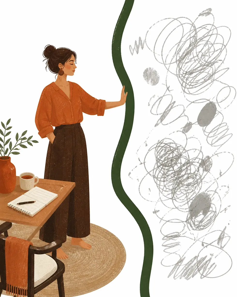 Woman Setting Boundaries