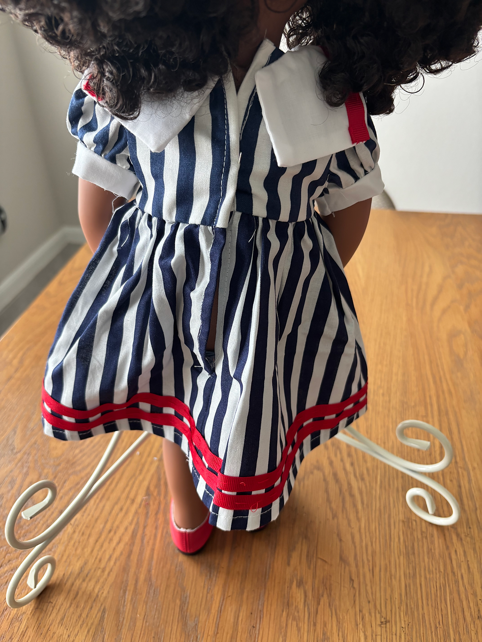 Thumbnail: Stripe Sailor Dress & Shoes