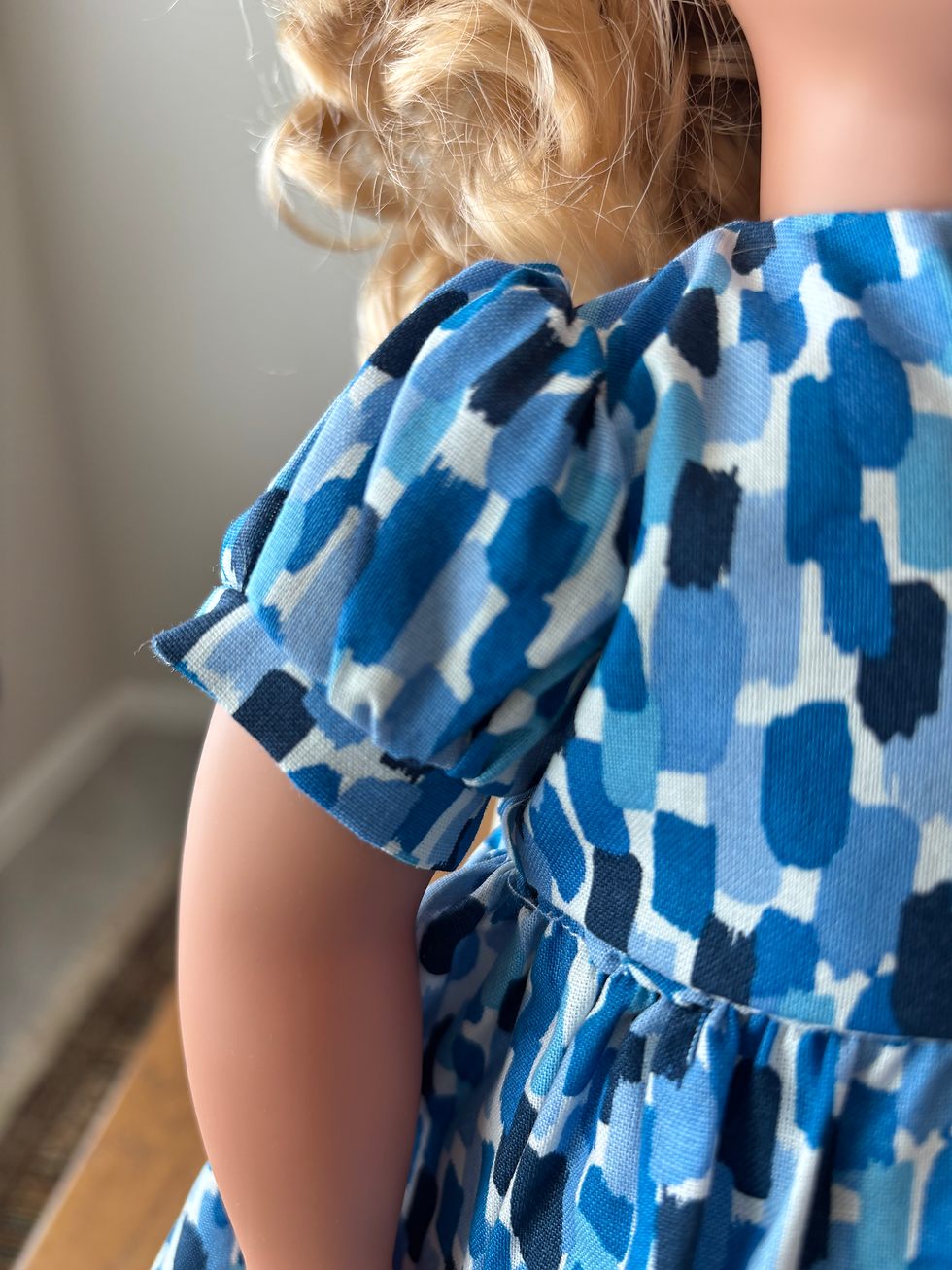 Thumbnail: Bold Blue Plaid Print Dress