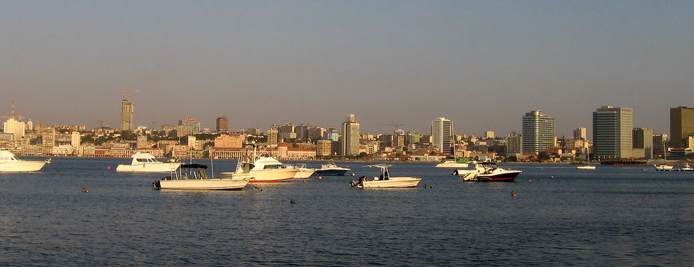 Estamos sediados em Luanda