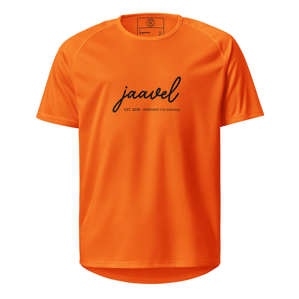 Jaavel Unisex sports jersey (Orange)