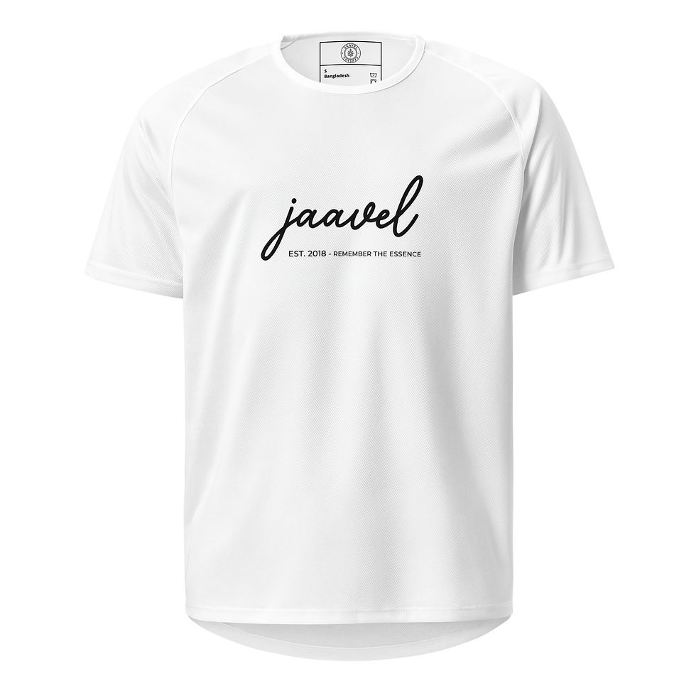 Jaavel Unisex sports jersey (White)