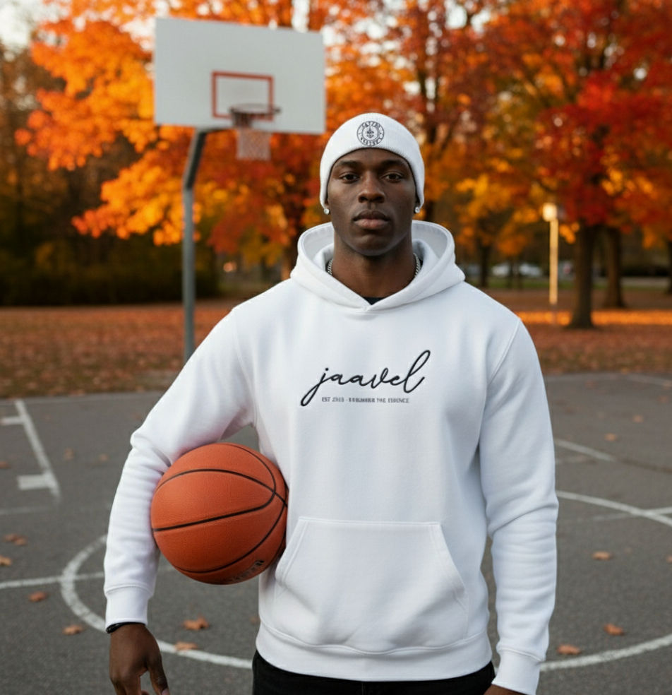 Jaavel Unisex Hoodie (White)