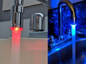 Colour changing faucet