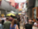 Hungry crowds on Maltby St Market , Bermondsey, London