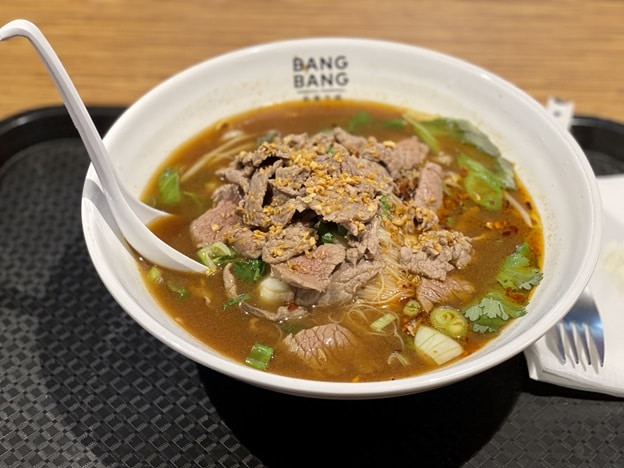 Thai beef noodle Soup at "Thai Silk"