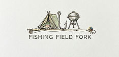 Fishing field fork logo