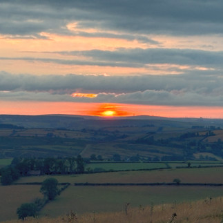 Coco's wild camping sunset