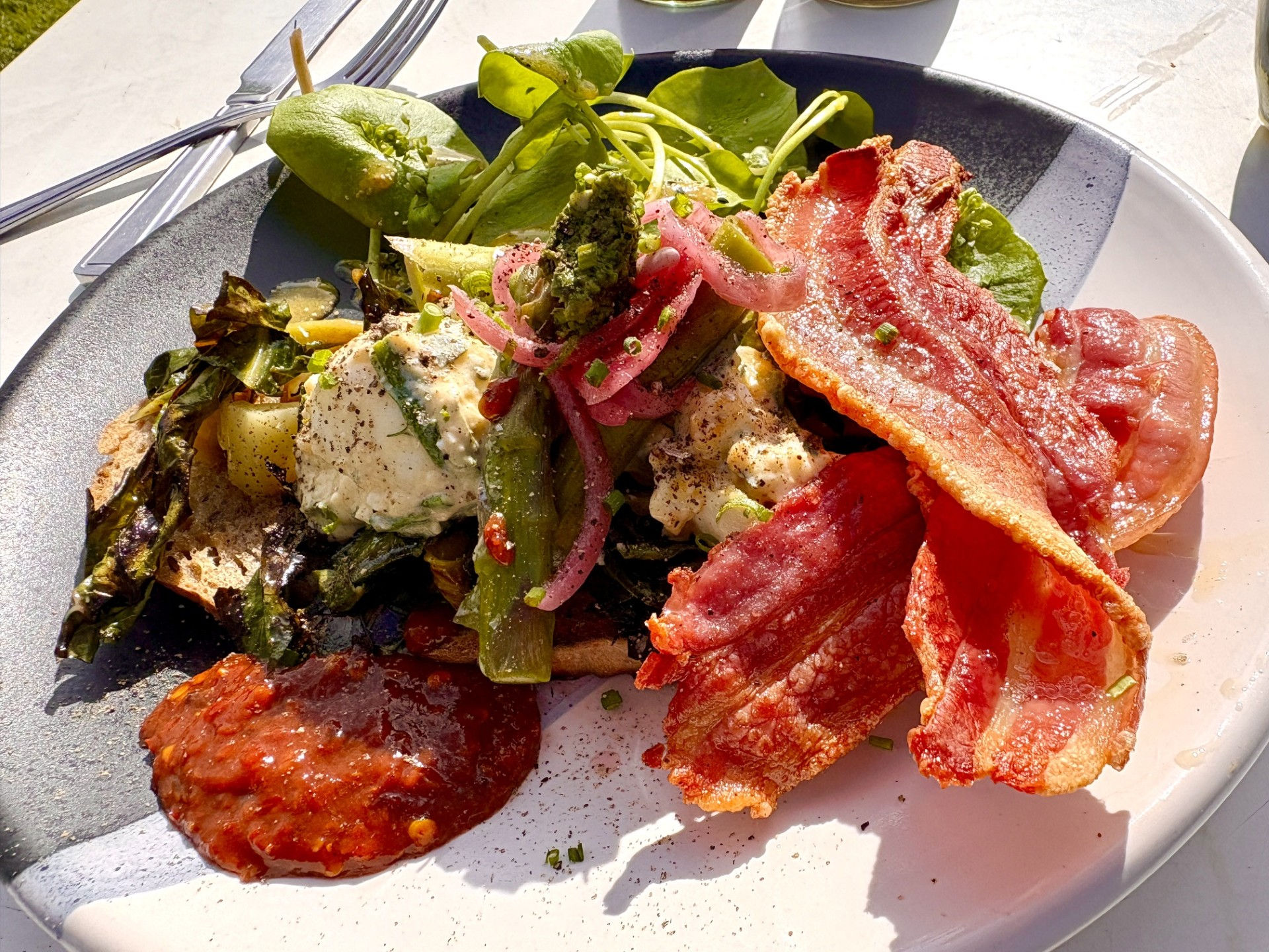 Super runch with paddock farm bacon 