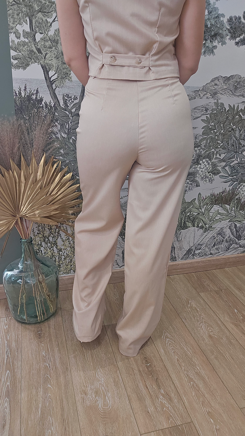 Miniature : Pantalon tailleur beige
