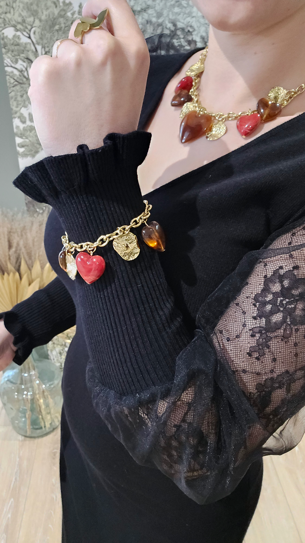 Miniature : Robe manche dentelle