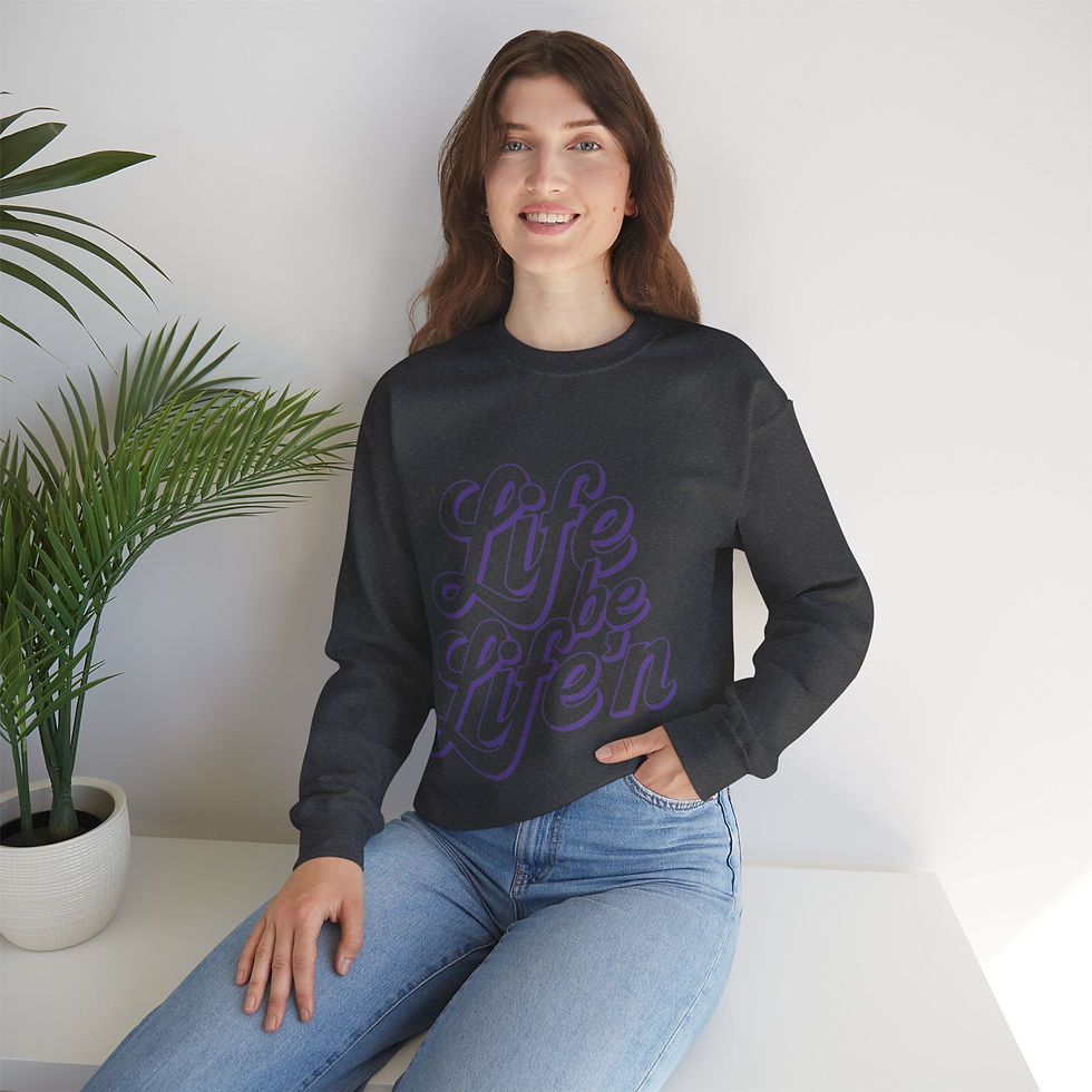 Thumbnail: Life Be Life'N Sweatshirt | Purple