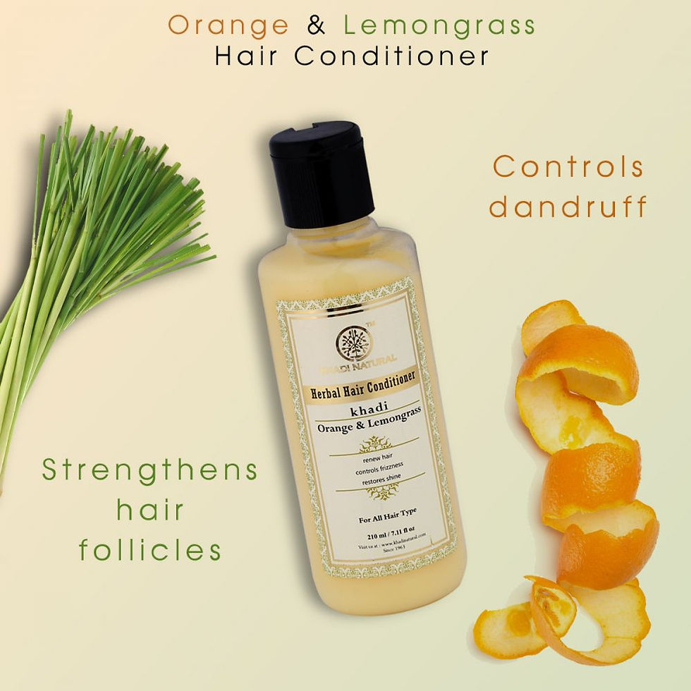 Thumbnail: Khadi Natural Herbal Orange Lemongrass Hair Conditioner