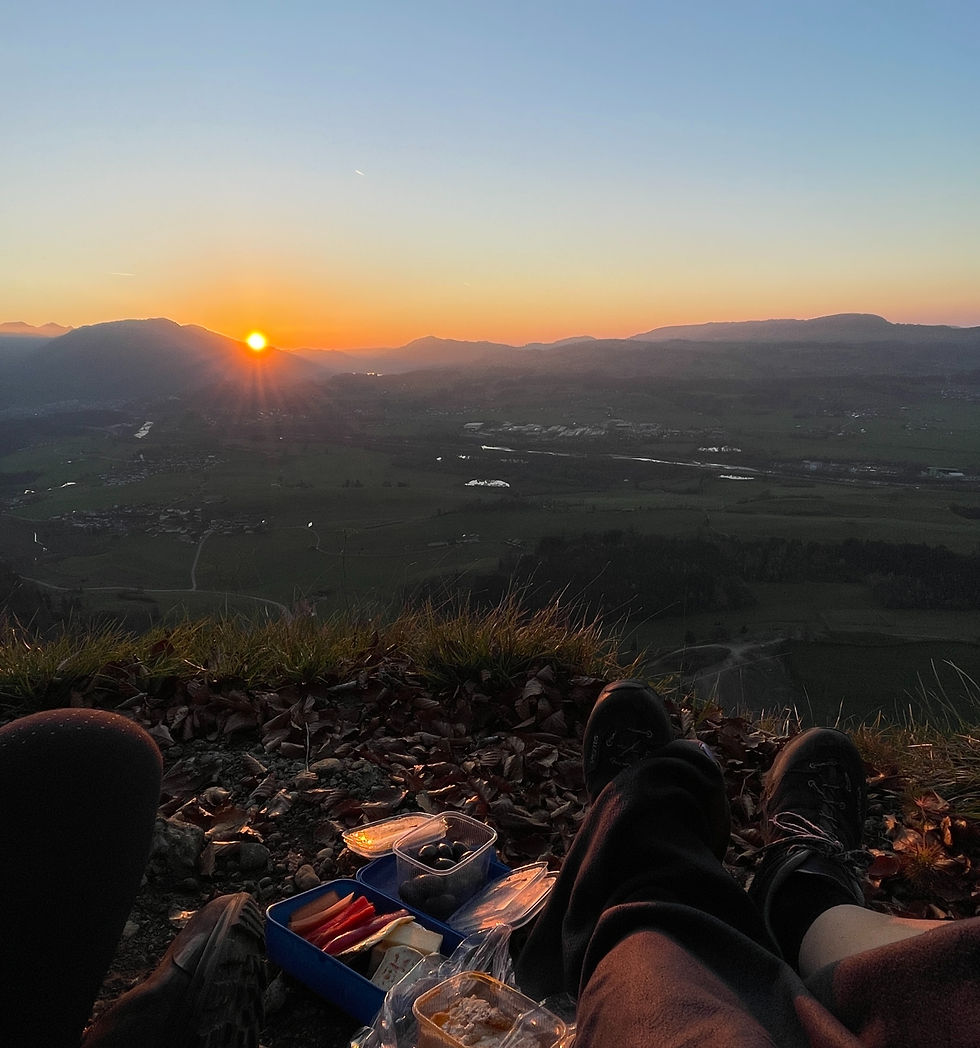 Sonnenuntergang auf dem Falkenberg