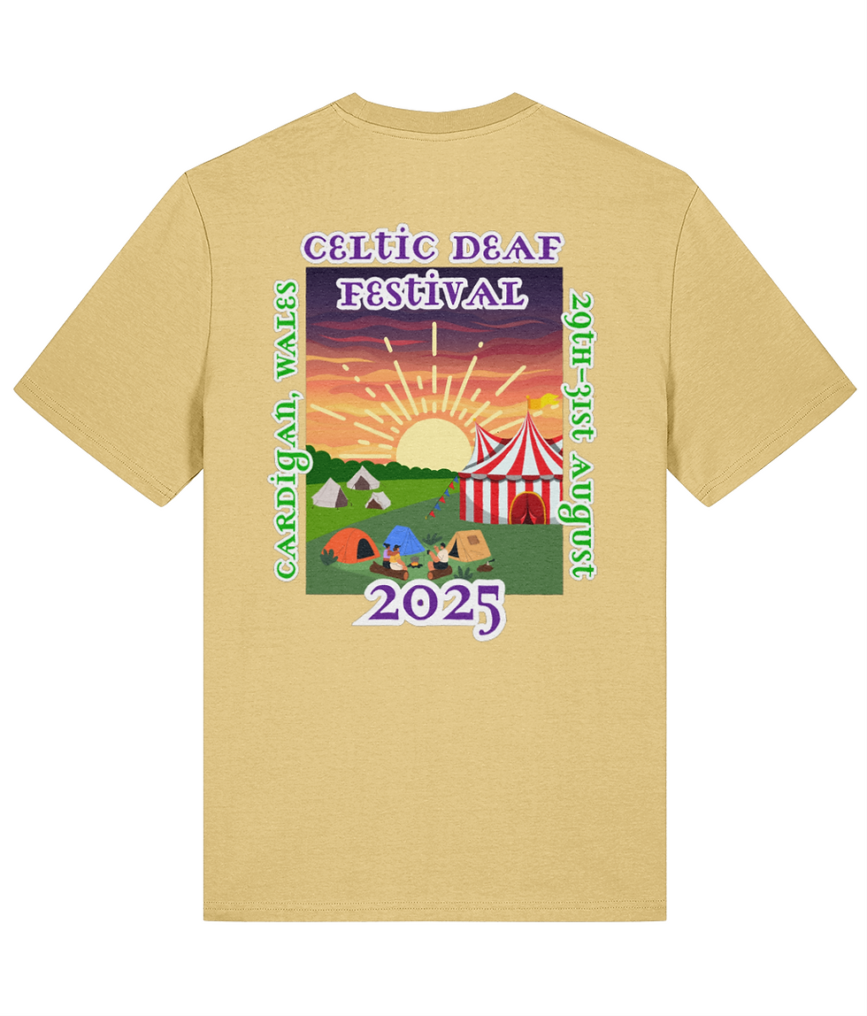 Thumbnail: Celtic Deaf Festival T-Shirt (Double Sided)(Tent Logo)