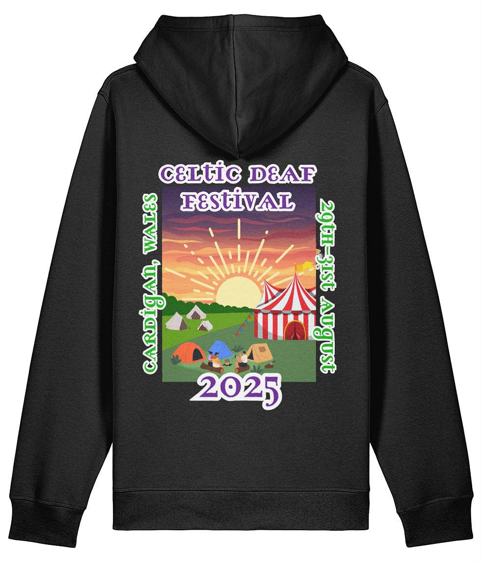 Thumbnail: Celtic Deaf Festival Hoodie (Double Sided)(Tent Logo)