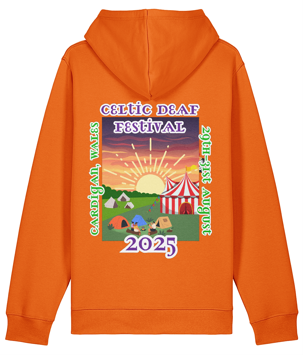 Thumbnail: Celtic Deaf Festival Hoodie (Double Sided)(Tent Logo)