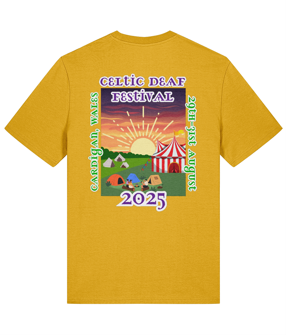 Thumbnail: Celtic Deaf Festival T-Shirt (Double Sided)(Tent Logo)