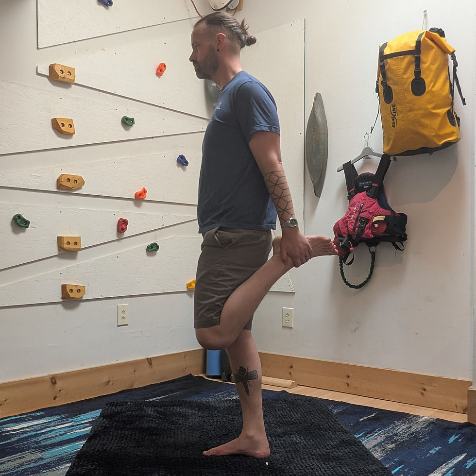 standing quad stretch