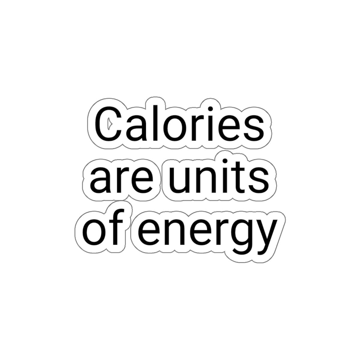 Units of Energy Sticker