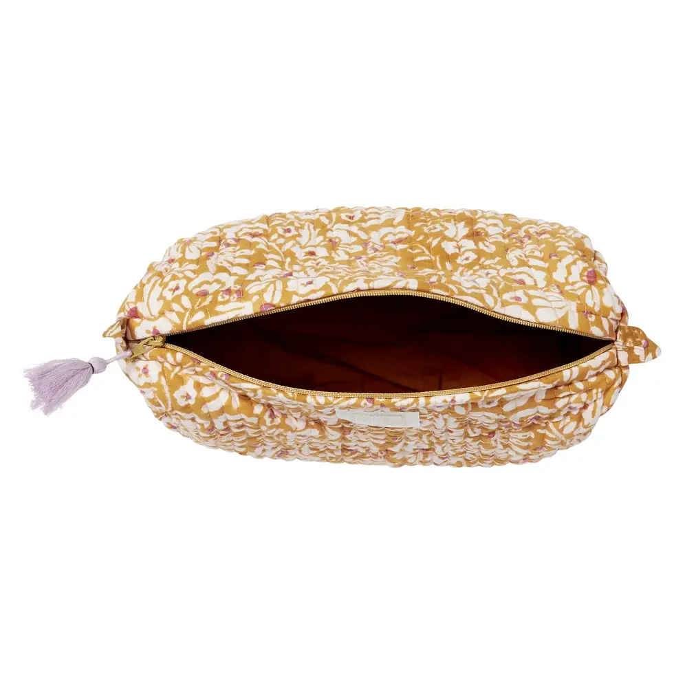 Kulturtasche Blumenmuster Boho