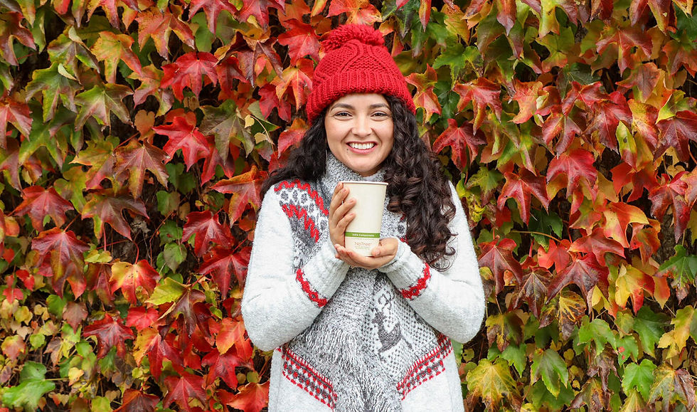 Happy Girl Holding a Cup