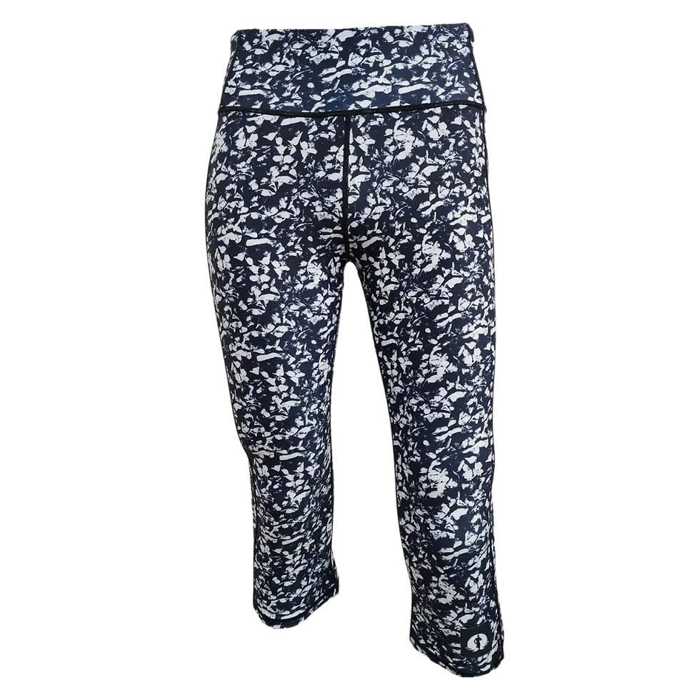 HIGH WAIST FUNKY 3/4 LEGGINGS - CREASED