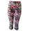 Thumbnail: HIGH WAIST FUNKY 3/4 LEGGINGS - HIBISCUS BRIGHTS