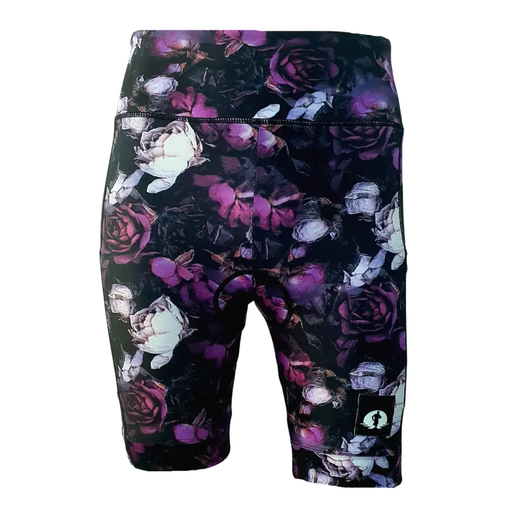 HIGH WAIST LADIES CYCLING SHORTS - NOTTEN ROSES
