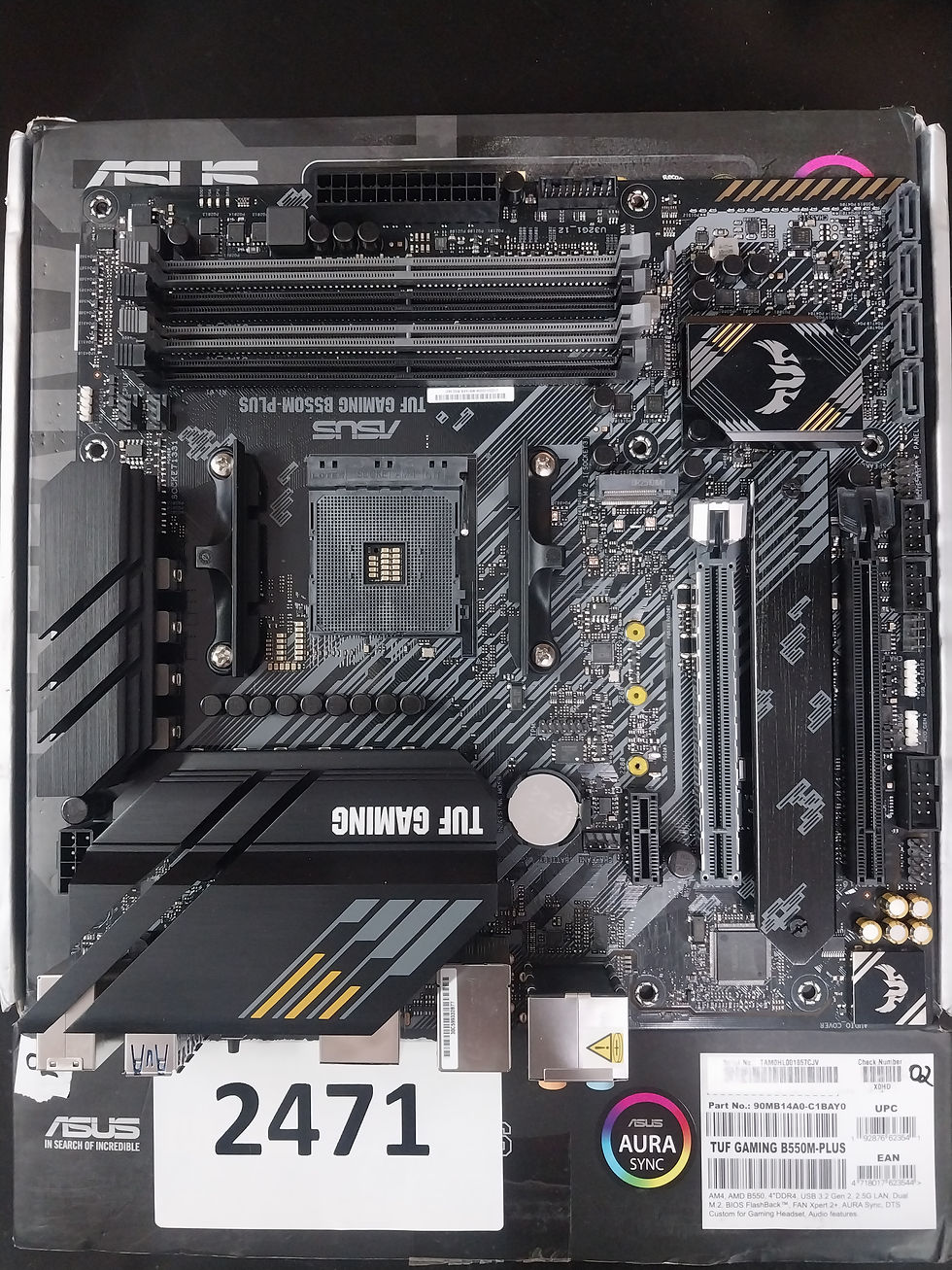 Miniatura: Placa Mãe Asus TUF GAMING B550M-PLUS (AM4/4xDDR4/HDMI/DisplayPort/M.2/