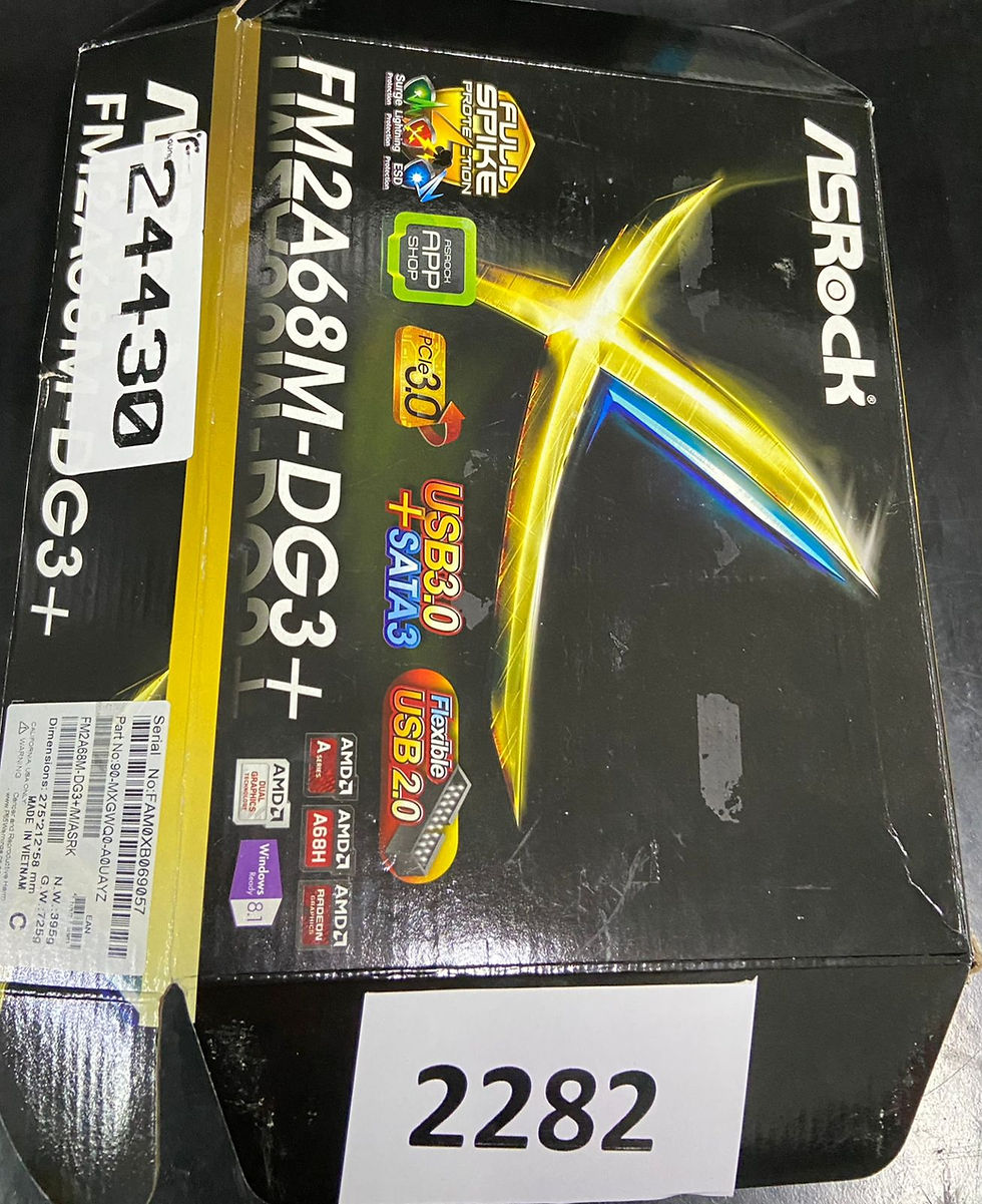 Miniatura: Placa Mãe Asrock FM2A68M-DG3+ (AMD FM2+/2xDDR3/DVI/VGA/USB 3.1) Ver. P5.20